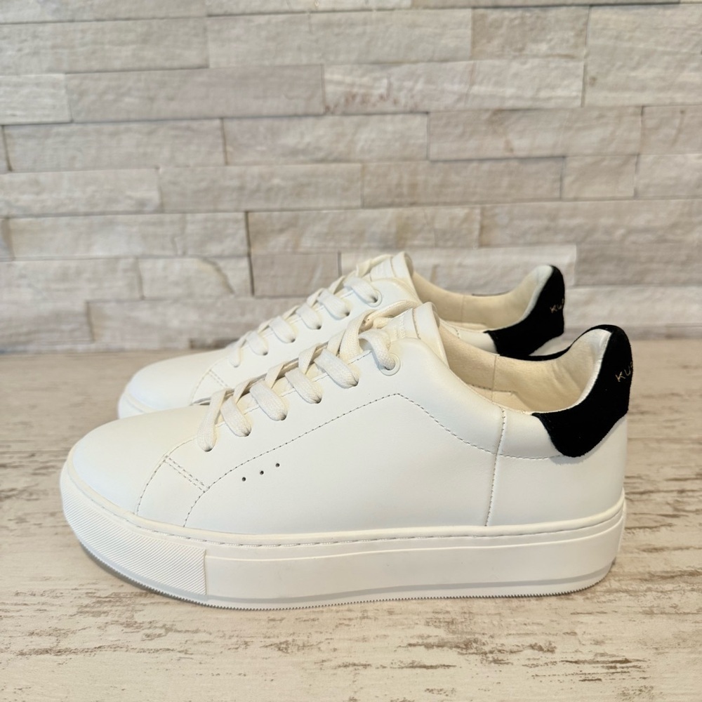 Kurt Geiger Laney Women’s White Leather Platform Sneaker Size 39EU/8-8.5US NEW - Picture 6 of 14